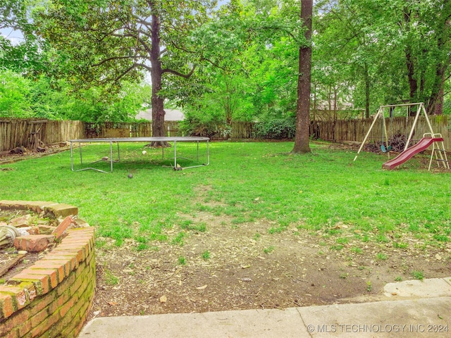 view of yard featuring a playground