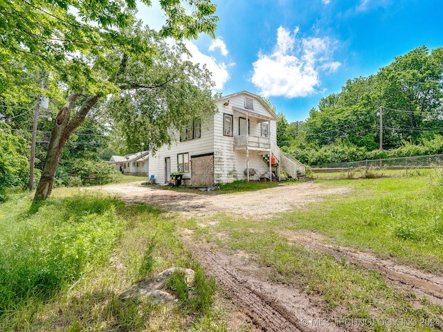 view of side of property