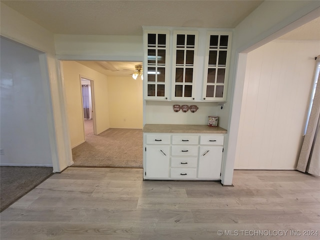 interior space with light colored carpet