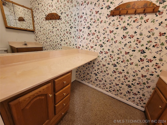 bathroom featuring vanity