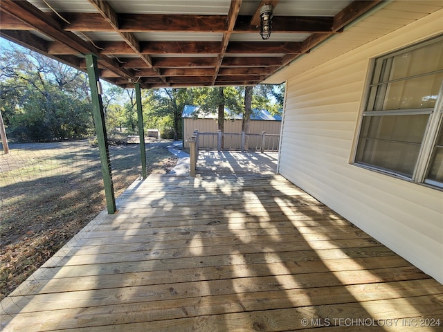 view of deck