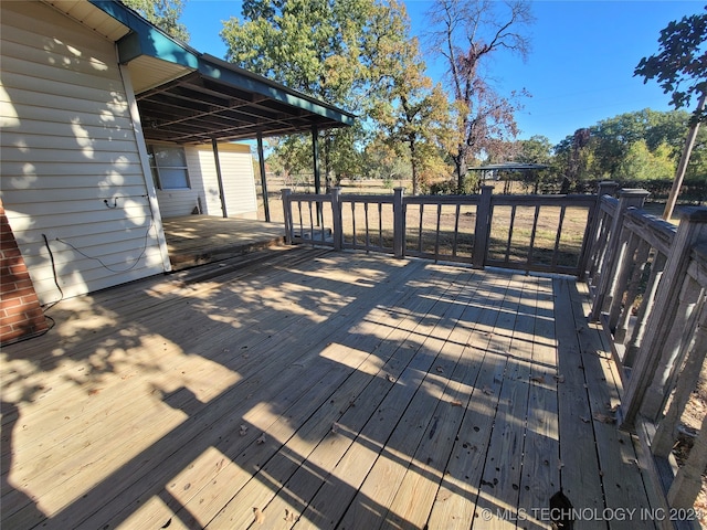 view of deck