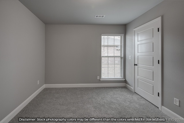 view of carpeted empty room