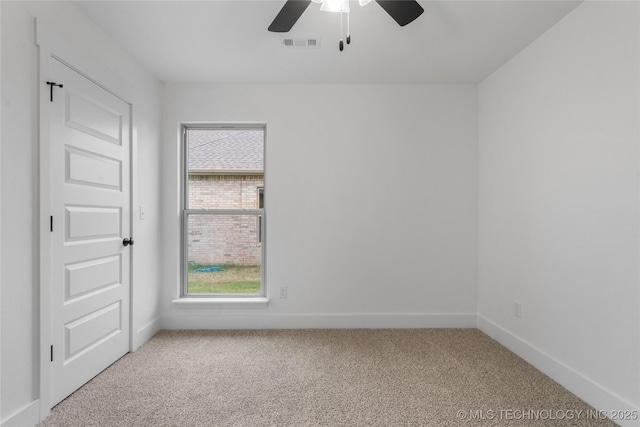 10804 S 274th Ave E, Coweta, OK 74429 - unfurnished room with carpet flooring, a ceiling fan, and baseboards