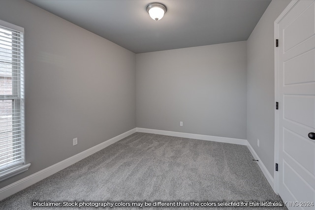 spare room with carpet flooring