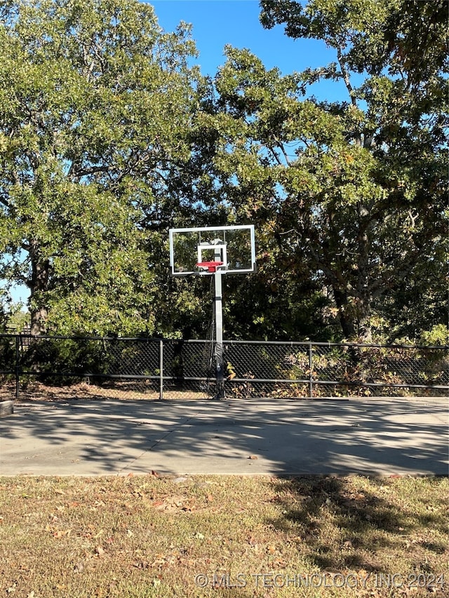 view of basketball court