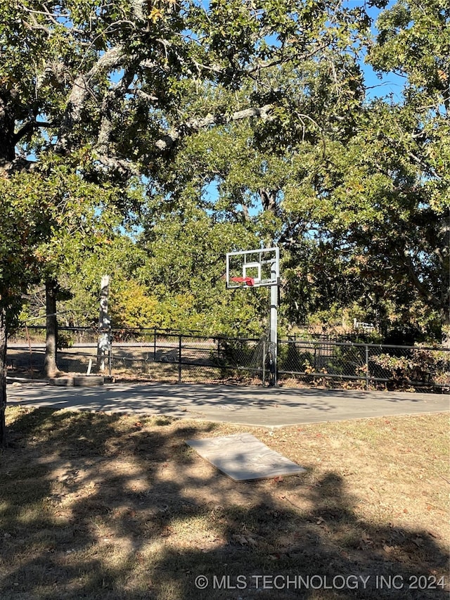 view of basketball court