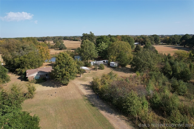 bird's eye view featuring a rural view