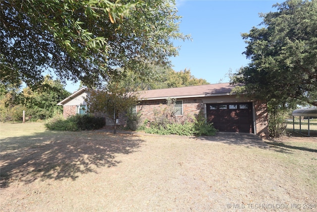 ranch-style house with a garage