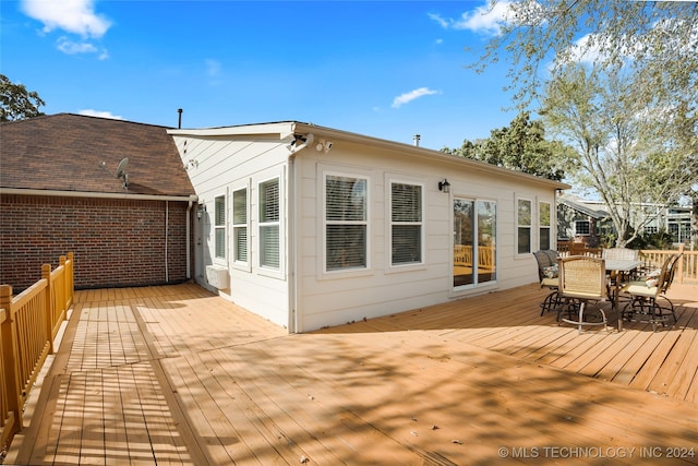 exterior space with a deck