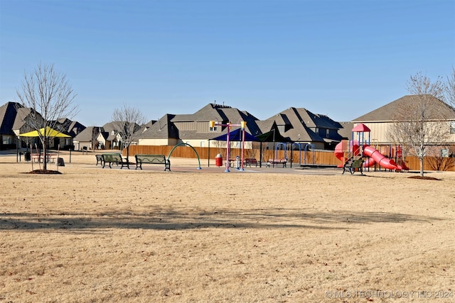 surrounding community with a playground