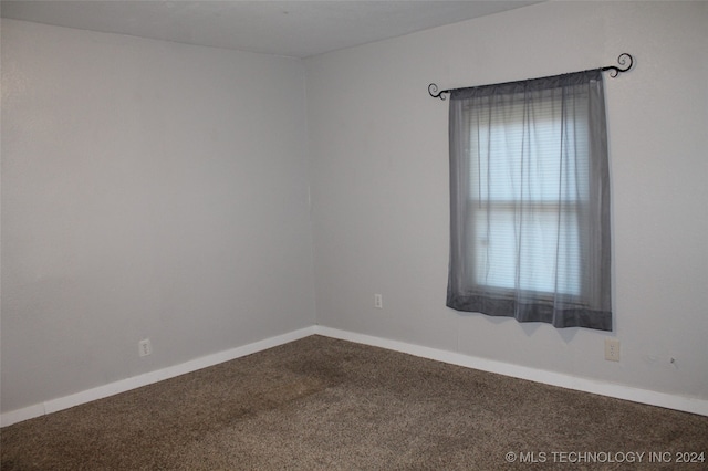 view of carpeted empty room