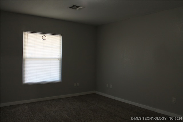 unfurnished room with carpet floors