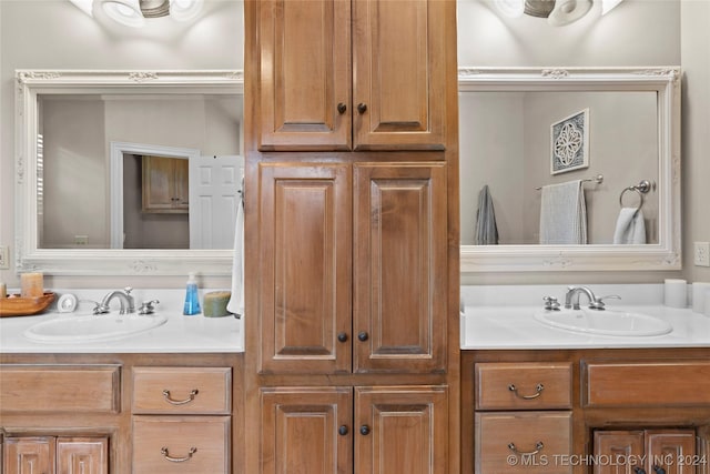 bathroom featuring vanity