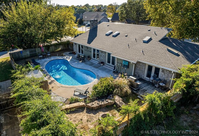 view of pool with a patio