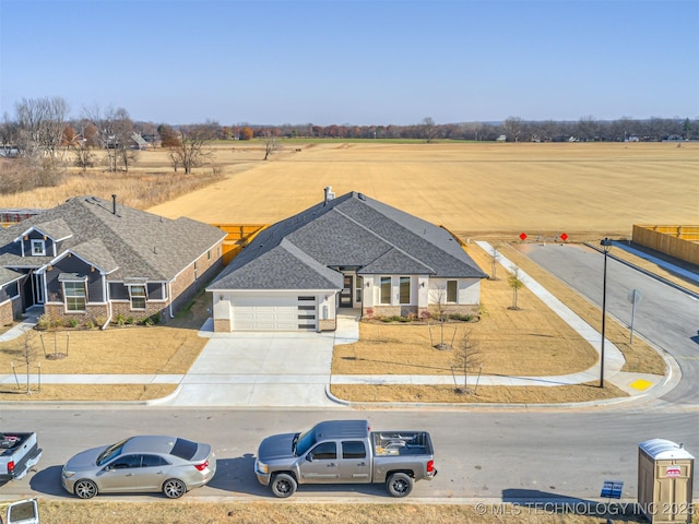 exterior space featuring a rural view