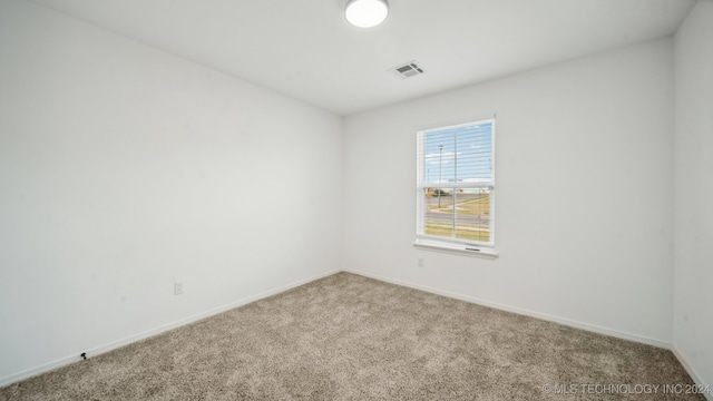 view of carpeted empty room