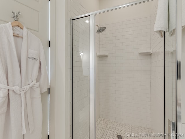 bathroom with walk in shower