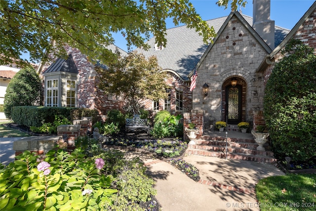 view of tudor house