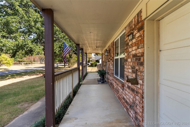 view of patio / terrace featuring covered porch