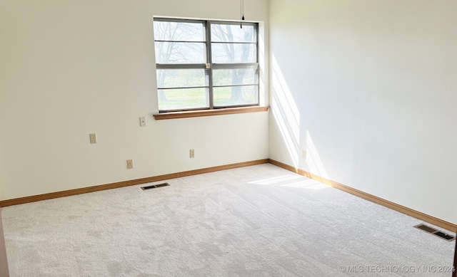 view of carpeted empty room