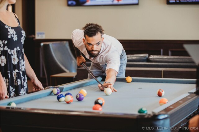 details featuring pool table