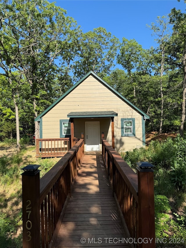 view of front of home