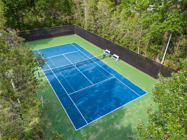 view of tennis court