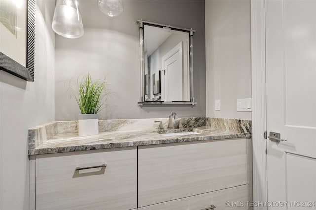 bathroom featuring vanity