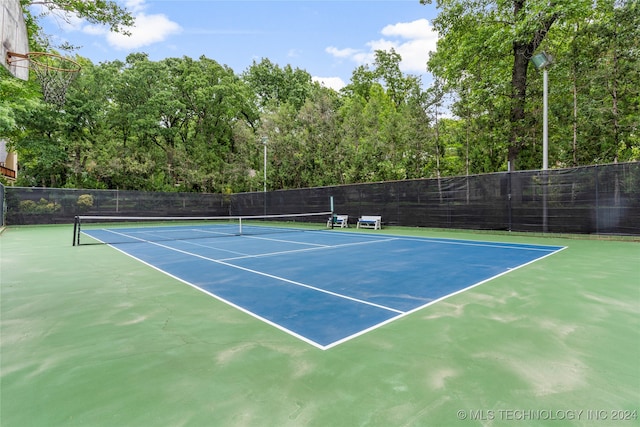 view of sport court