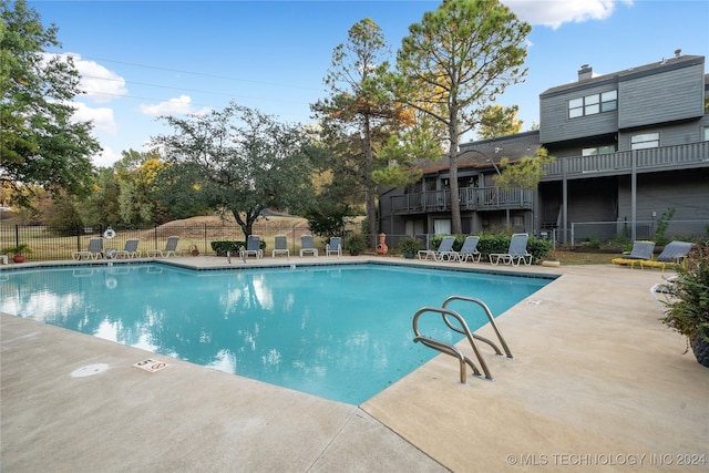 view of pool