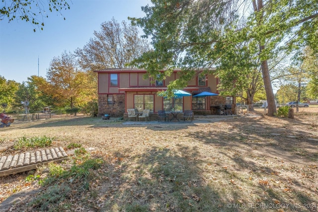 view of back of property