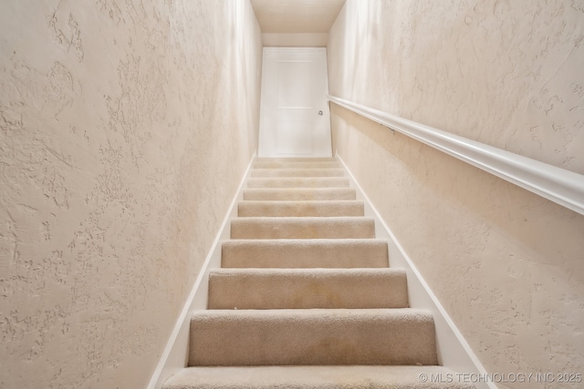 view of stairway