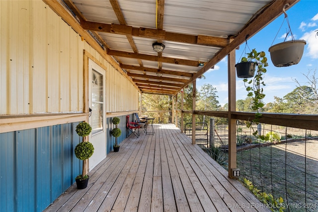 view of deck