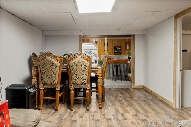 dining room featuring wood-type flooring