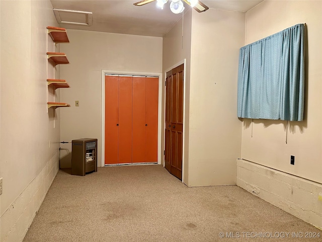 interior space with light colored carpet