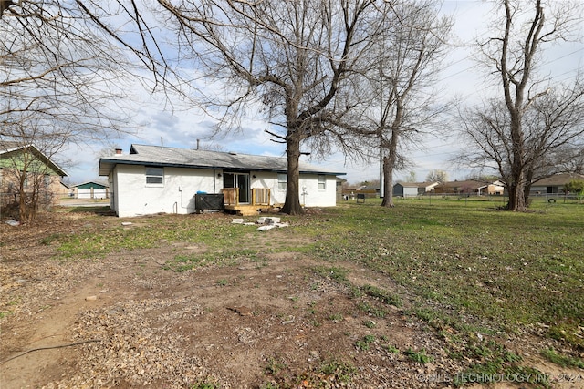 view of rear view of property