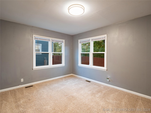 empty room with carpet flooring