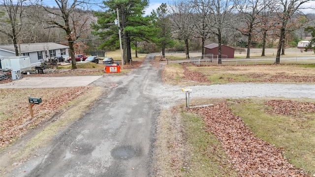 view of road