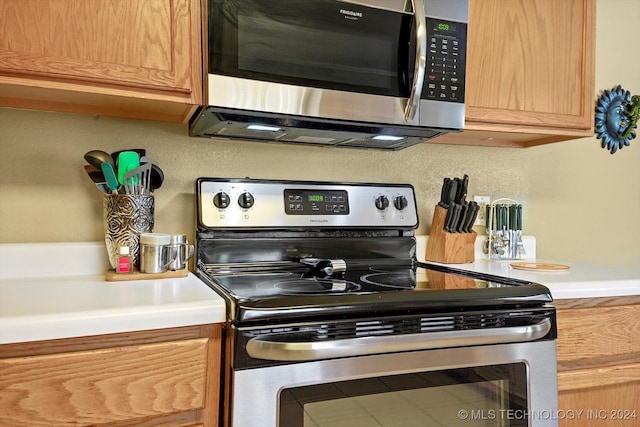 kitchen with stainless steel appliances