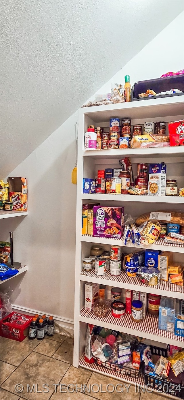 view of pantry