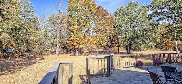 view of wooden terrace