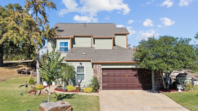 front of property with a front yard