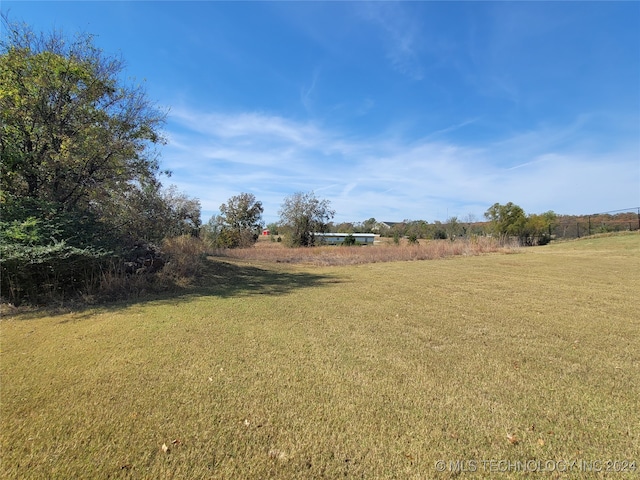 view of yard featuring a rural view