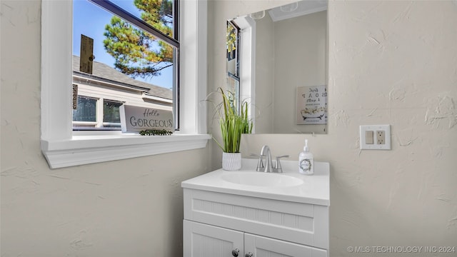 bathroom featuring vanity