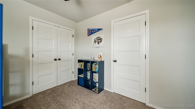 interior space with a closet