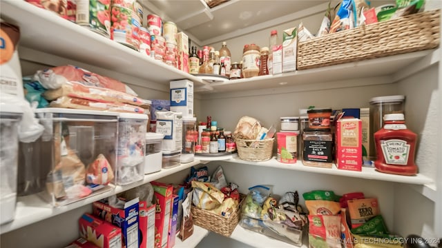 view of pantry