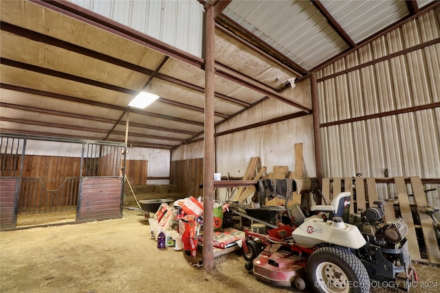 view of horse barn