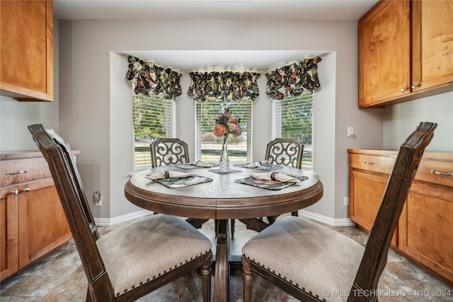 view of dining room