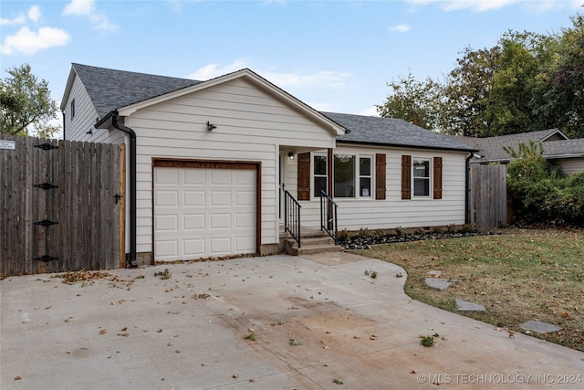 ranch-style house with a garage